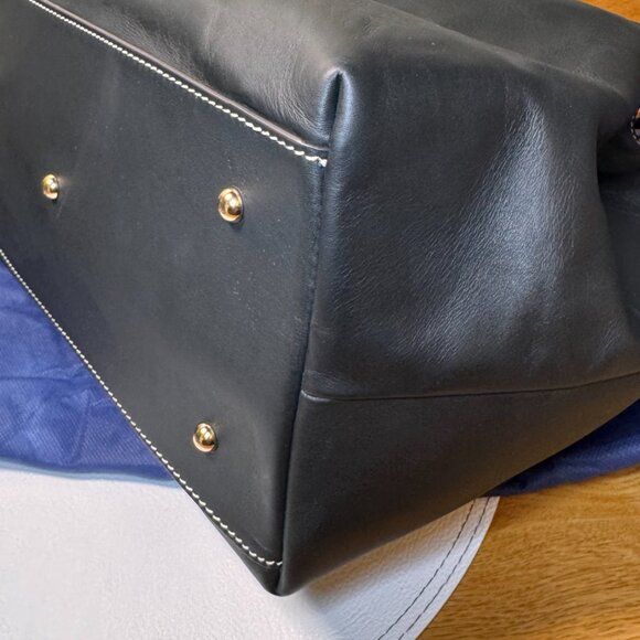 Dooney & Bourke Black Lucca Leather Barlow Purse - Picture 3 of 8